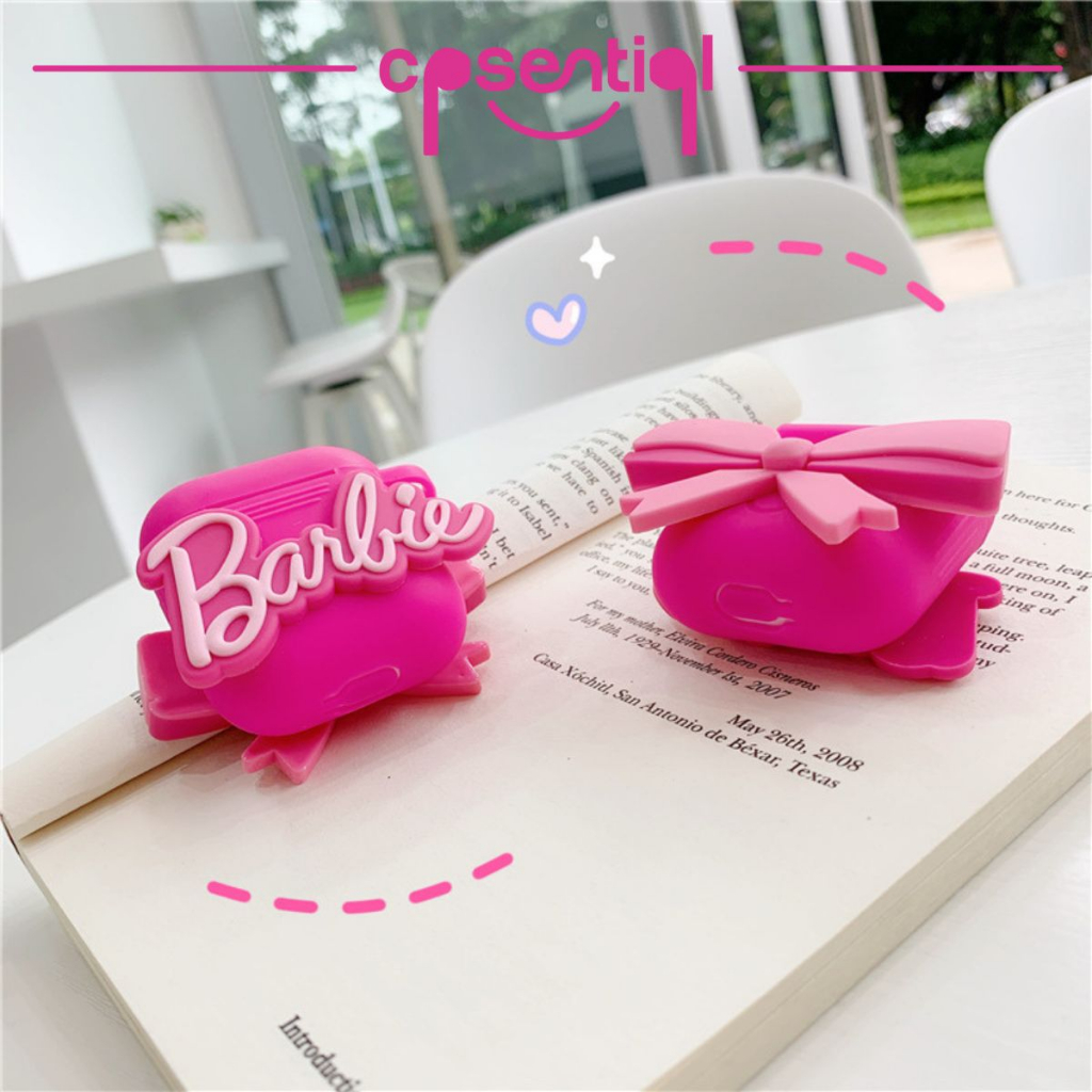 COD Case Airpods Gen 1/2 Gen 3 Pro Inpods 12 i12 Barbie Dengan Gantungan Kunci Protection Case | Casing Premium Soft case | Silicone Casing Premium Hard Case