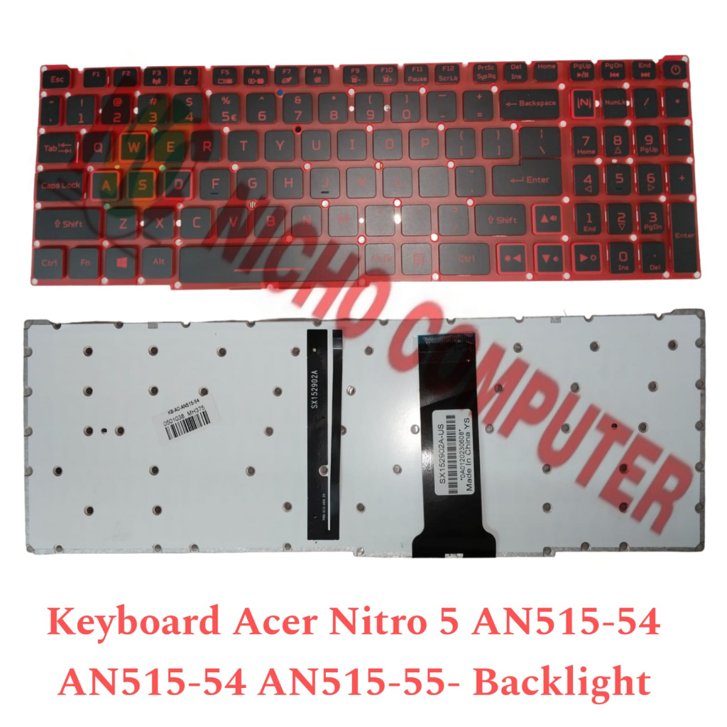 Keyboard Acer Nitro 5 AN515-43 AN515-54 AN515-55 - BACKLIGHT