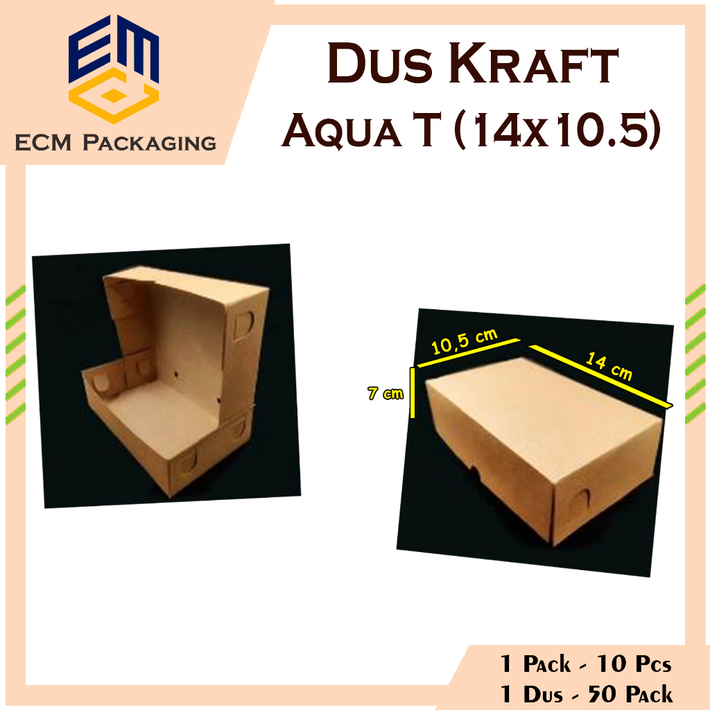 

Dus Snack Aqua T 14x10.5x7cm TEBAL | Dus Nesto | Box Snack | Dus Arisan | Dus Kraft Coklat | Dus Nasi | Kardus Snack Coklat 10 pcs