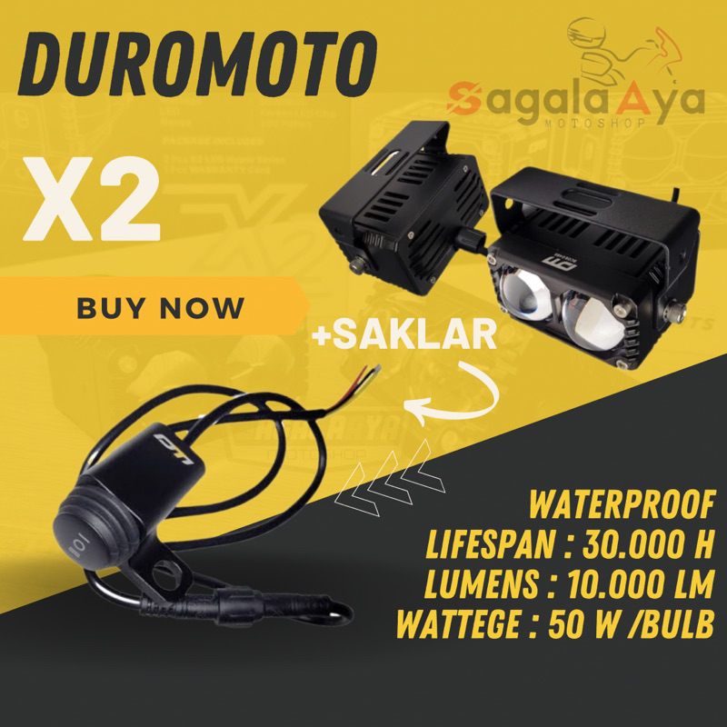 Duromoto X2  dan Saklar Original Duromoto terbaru Duromoto Satuan include Saklar Duromoto original