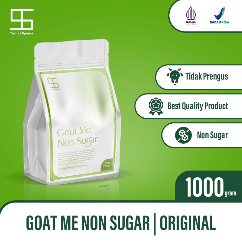 

Goat me Non Sugar susu kambing etawa bubuk tanpa gula 1000 gram