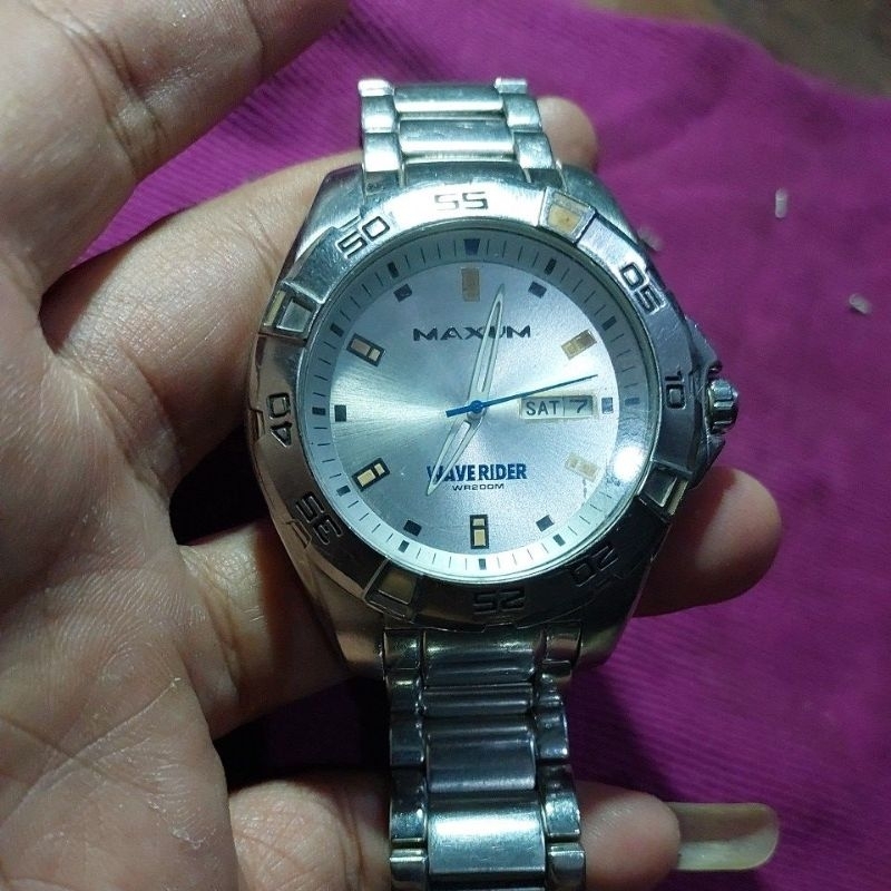 jam Tangan original Maxum WaveRider wr200M big size preloved second bekas