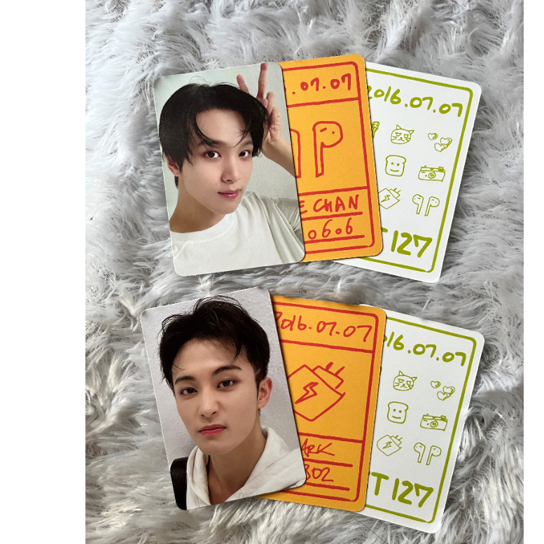 LUCKY CARD PC PHOTOCARD MARK HAECHAN MD 7TH ANNIVERSARY NCT 127