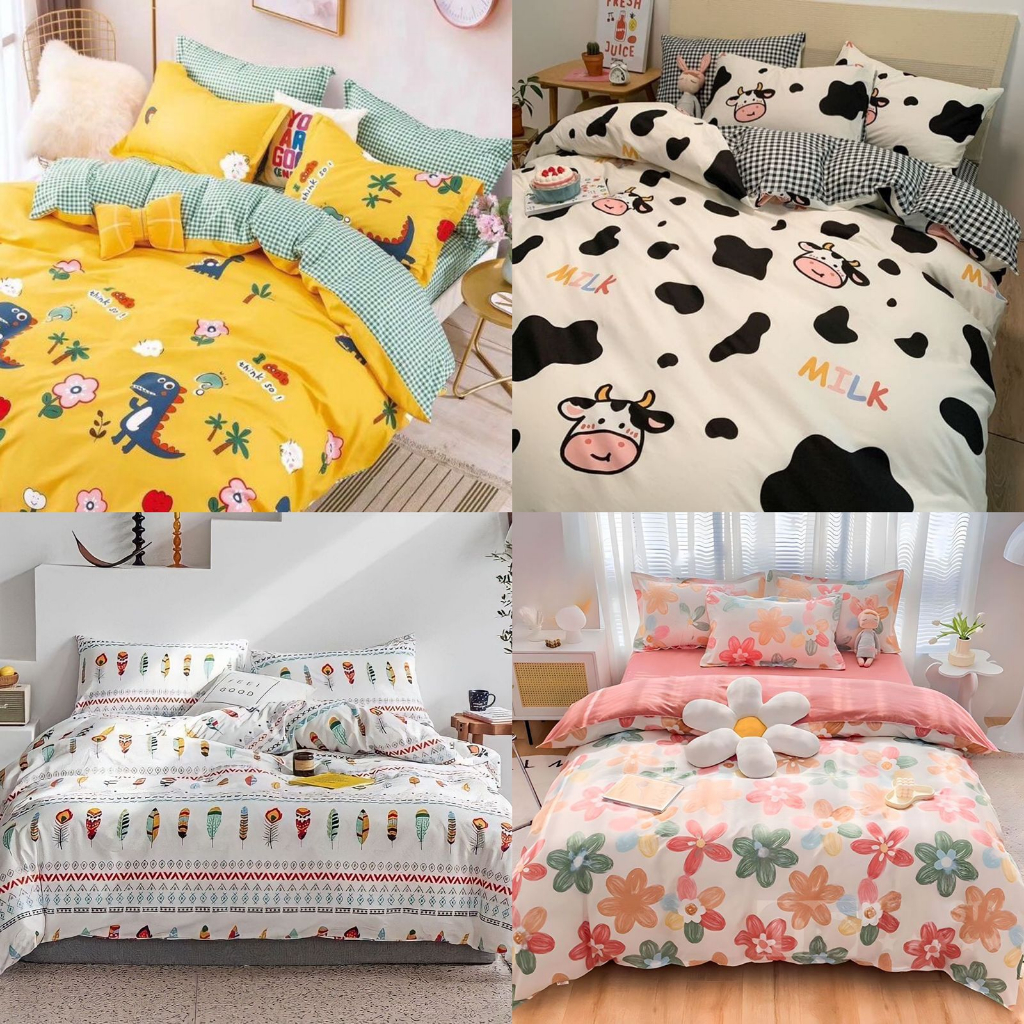 (BELI 1SPREI DAPAT SARBAN+SARGUL) SPREI KOREA AESTHETIC || 180X200 160X200 120X200 SPREI/SEPREI KOTA