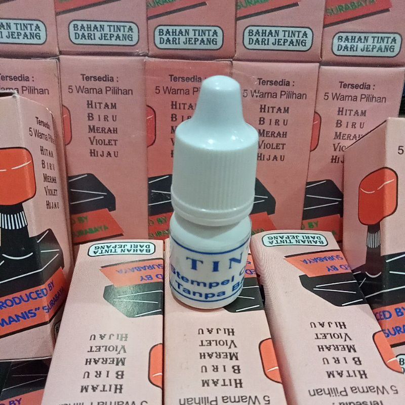 

tinta stempel otomatic tanpa bantalan blue / pcs
