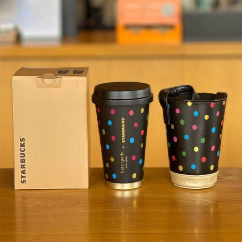 2023 Starbucks + Kate Spade Color Spot SS 13oz SS Tumbler With Sleeve