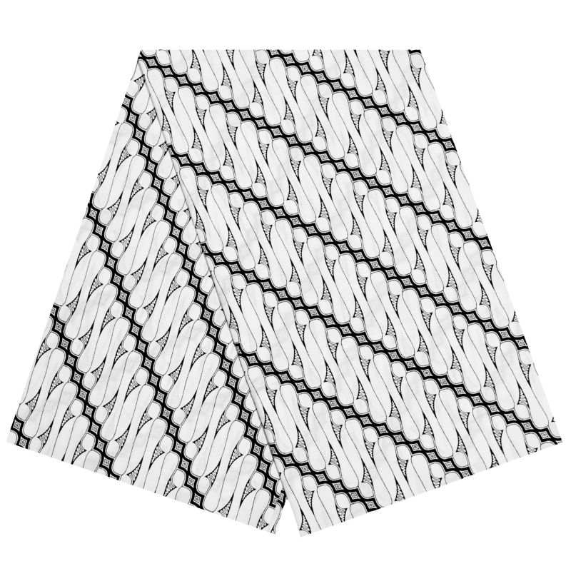 Gayaebatik Jarik Batik Motif Parang Kusumo Hitam Putih