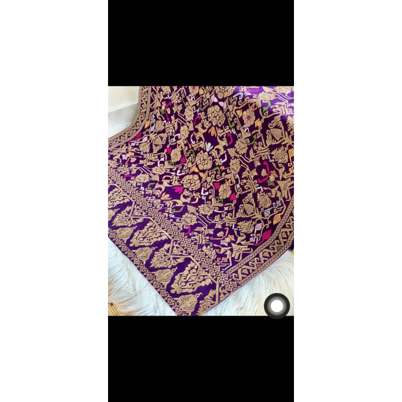 KAMEN/SAPUT UDENG/KAMEN SAPUT UDENG FULL BORDIR BENANG CENDANA/METALIK