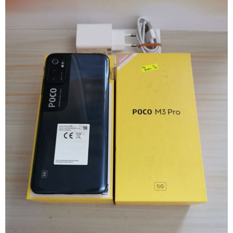 Poco M3 Pro 5G ram 4GB 64GB Bekas - Fullset Resmi - second