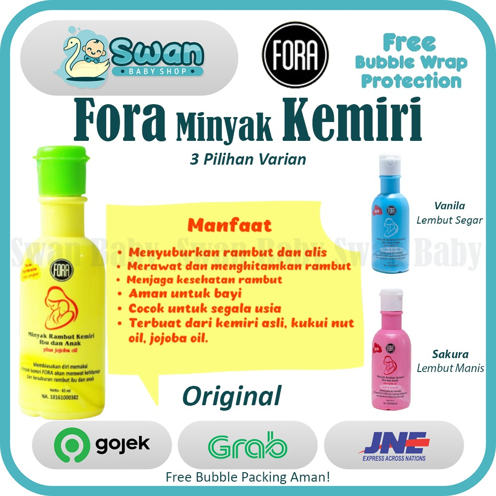 FORA Minyak Kemiri dengan Jojoba oil Penumbuh Rambut dan Alis Bayi