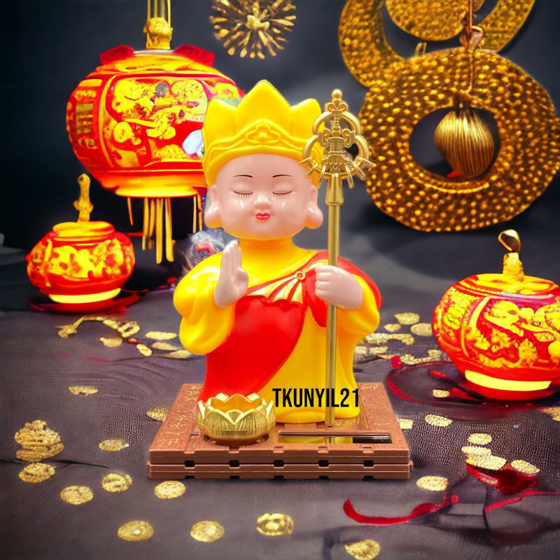 Pajangan Patung BIksu Buddha Tong Sam Cong / Pajangan Dashboard Mobil Solar / Biksu Buddha