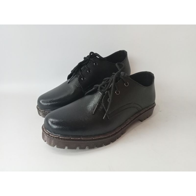 Brotherboots Sepatu Pantofel Pria Bahan Kulit Sapi Asli Sepatu Pria Low Boots Model Dokmart Kode B.1