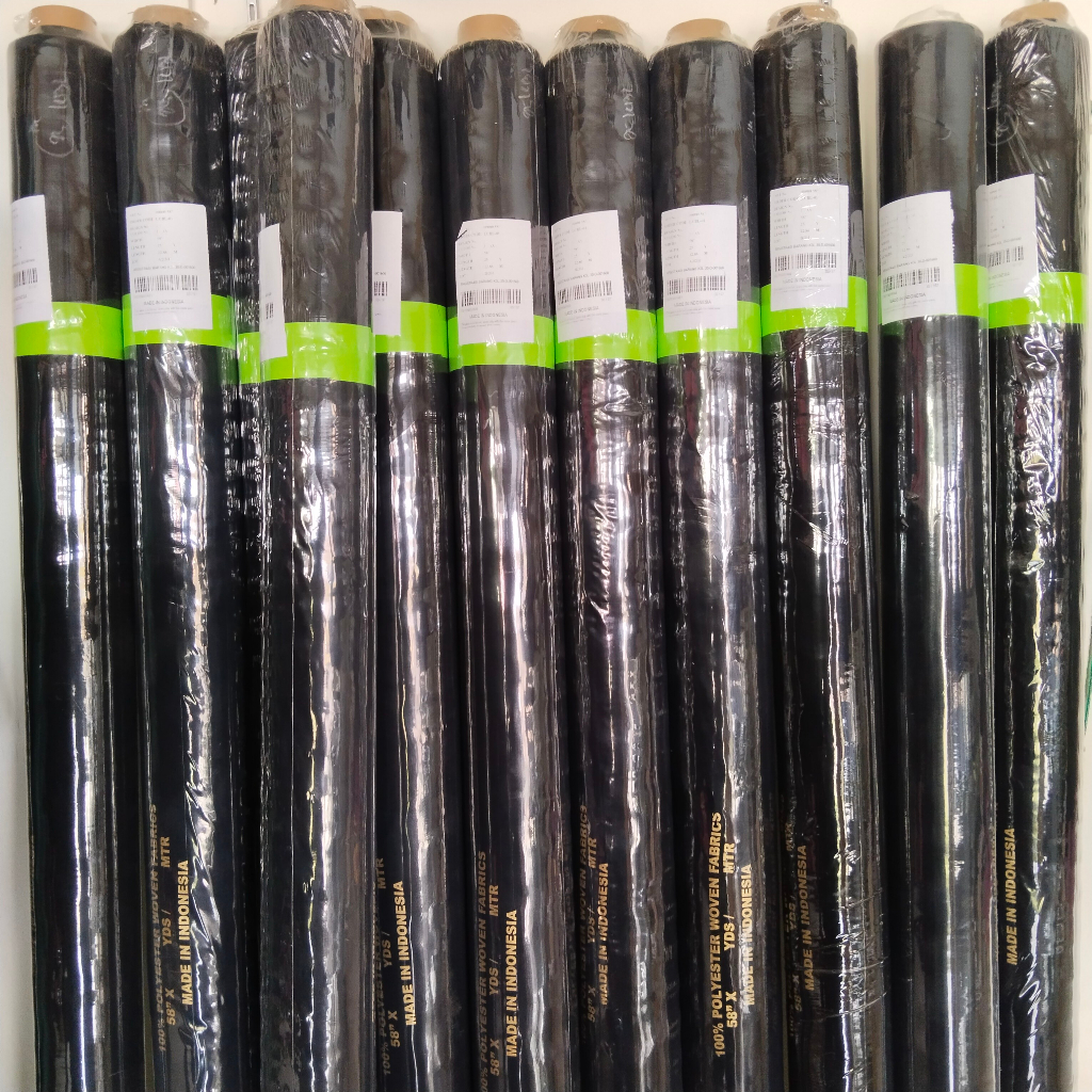 sifon silky jetblack / sifon hitam pekat /kain sifon