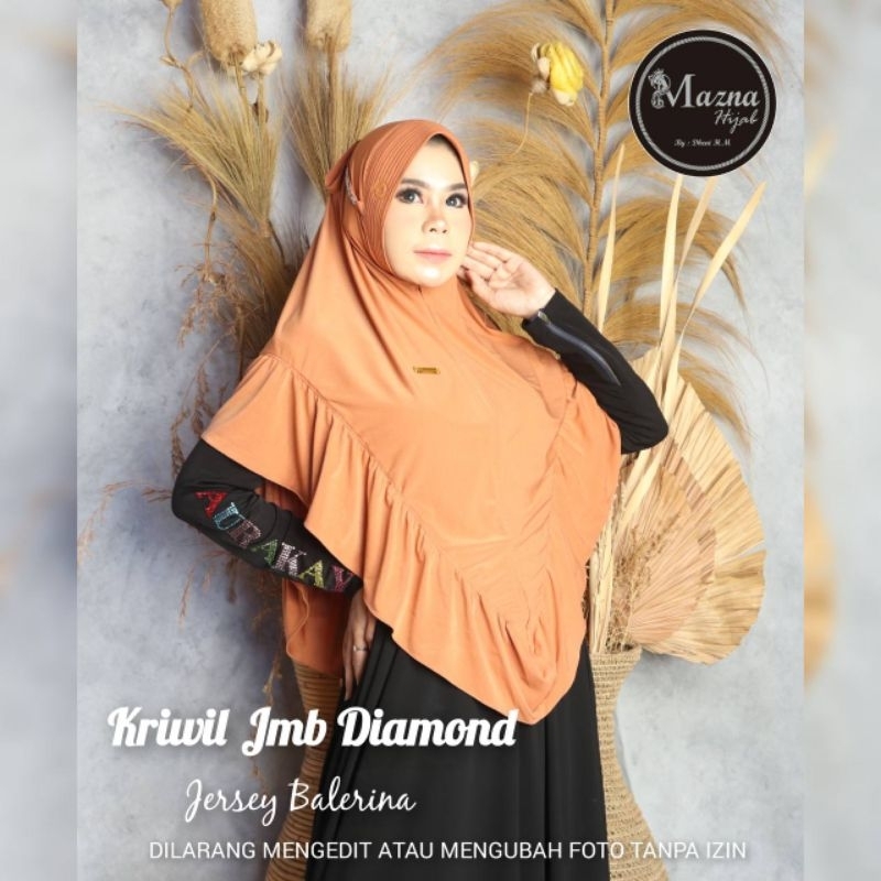 jilbab instan rrmpel swaroski Ori Mazna