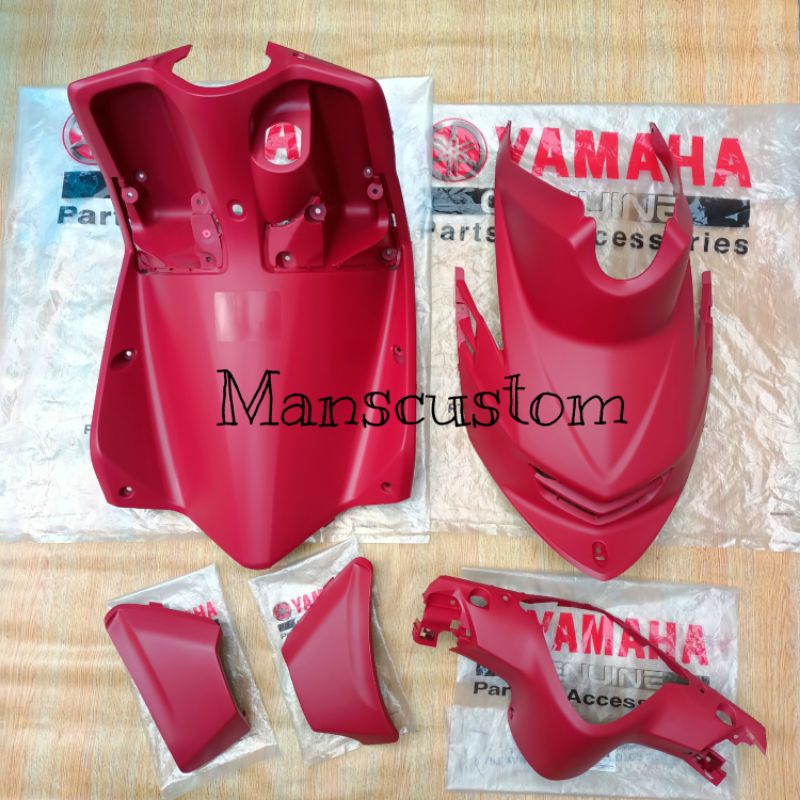 Cover body kasar mio soul merah marun original yamaha