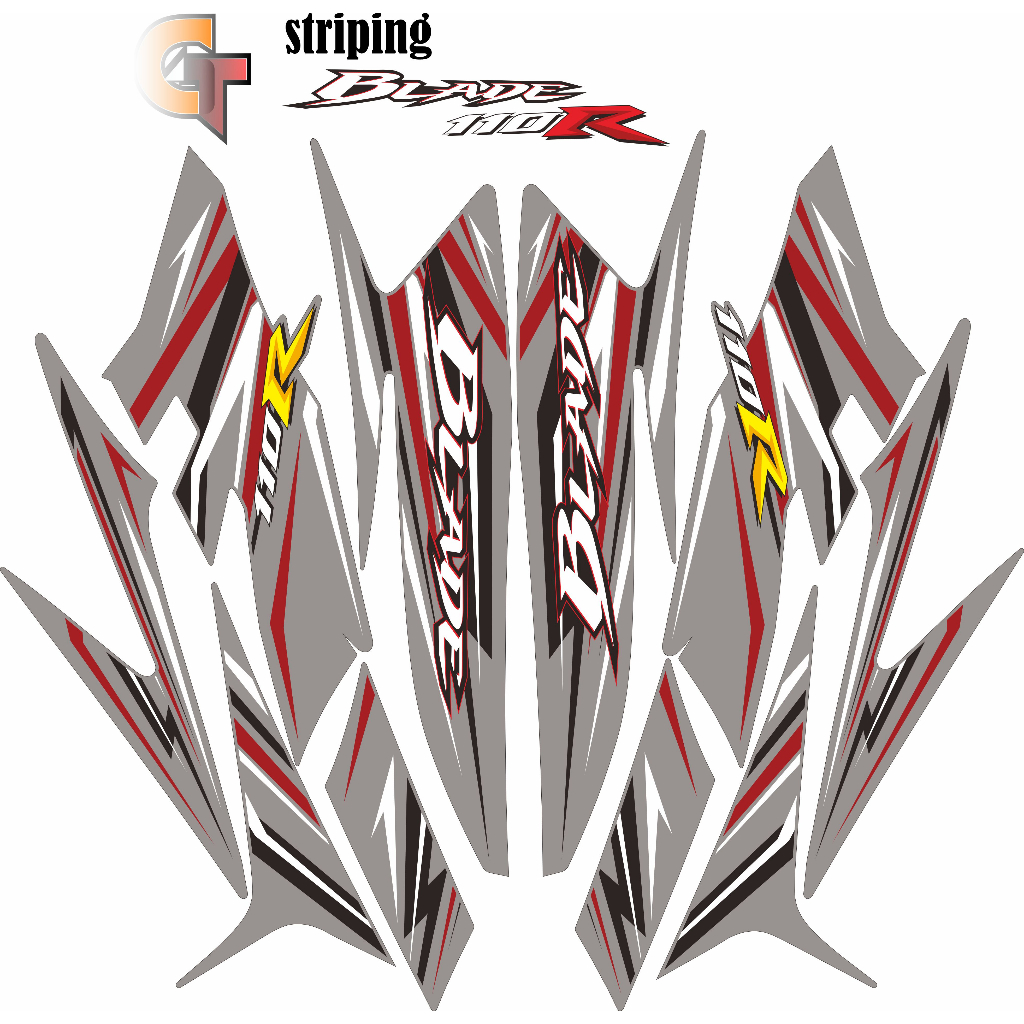 stiker striping blade 110 / variasi blade 110 / stiker blade 110 /striping blade 110