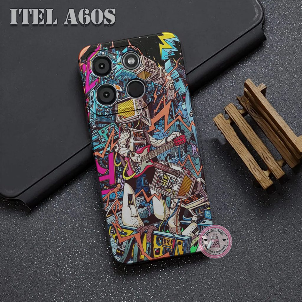 Case Procamera ITEL A60 / ITEL A60S  Silicone TPU Case Sofcase Fashion  CUTE AND KREN  Happy For Typ
