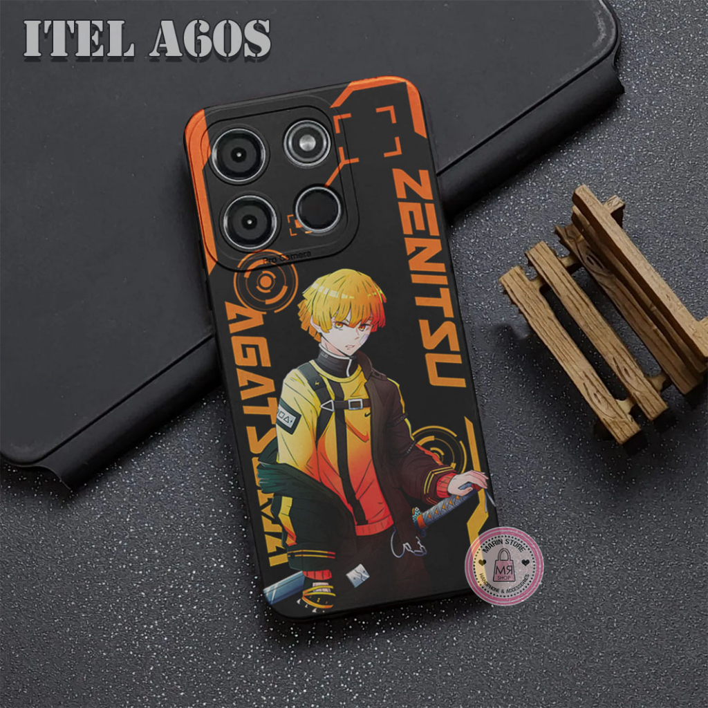Case Procamera ITEL A60 / ITEL A60S  Silicone TPU Case Sofcase Fashion  CUTE AND KREN  Happy For Typ