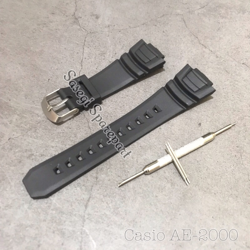 Strap Tali Jam Tangan Casio AE-2000w Tali Casio AE2000w Standar Pria