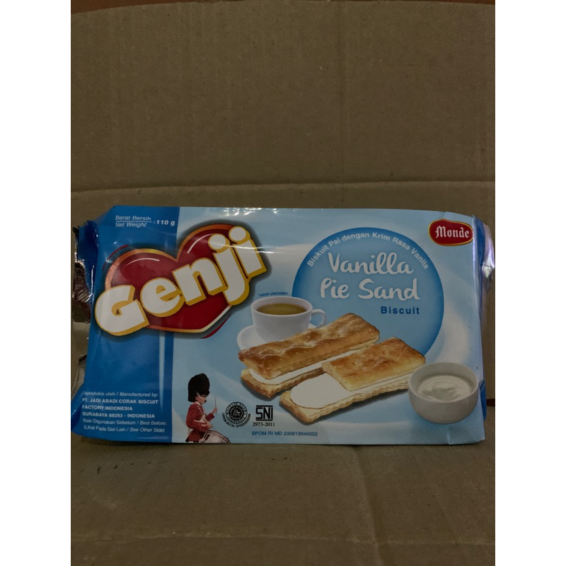 

Genji vanilla pie sand biskuit (110 gr)