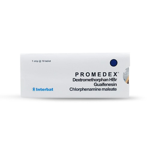 PROMEDEX 10 TABLET OBAT BRONKITIS BATUK BERDAHAK BATUK KERING ALERGI