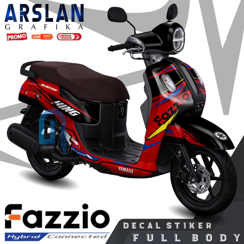 Decal FAZZIO Full Body Custom Stiker Motor FAZZIO Kalcer 2025 Set LIst Stiker Variasi GRFS