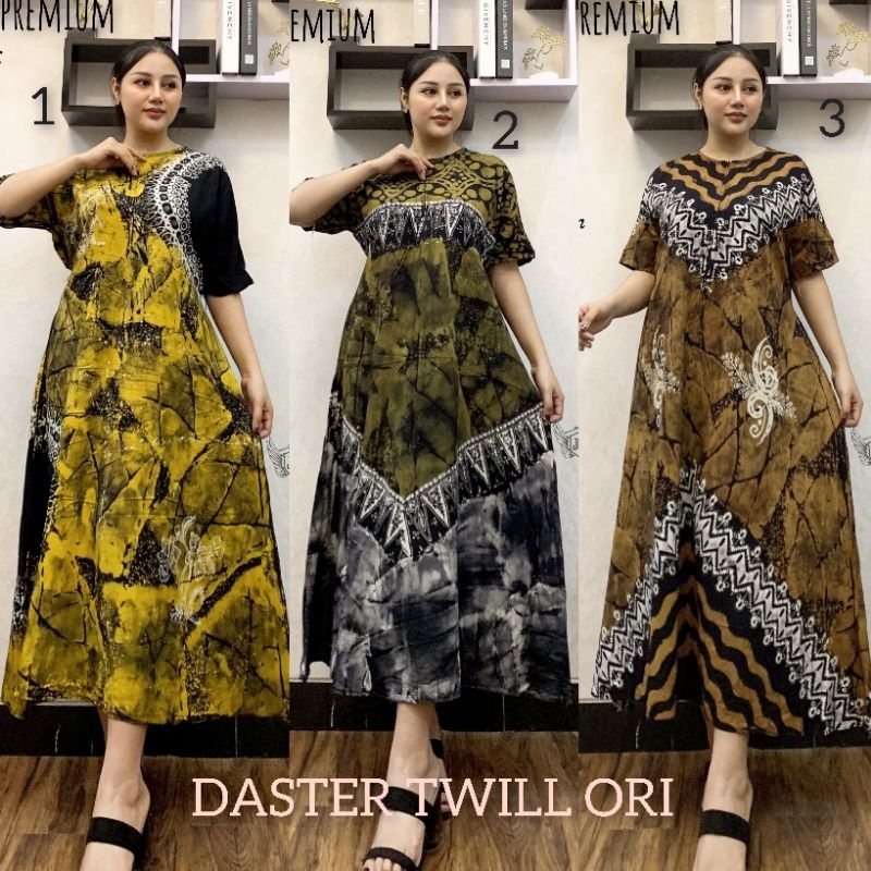 batik.modern Daster Twill - Daster Twill ori Busui Resleting depan | Daster Wanita Lengan Panjang | 