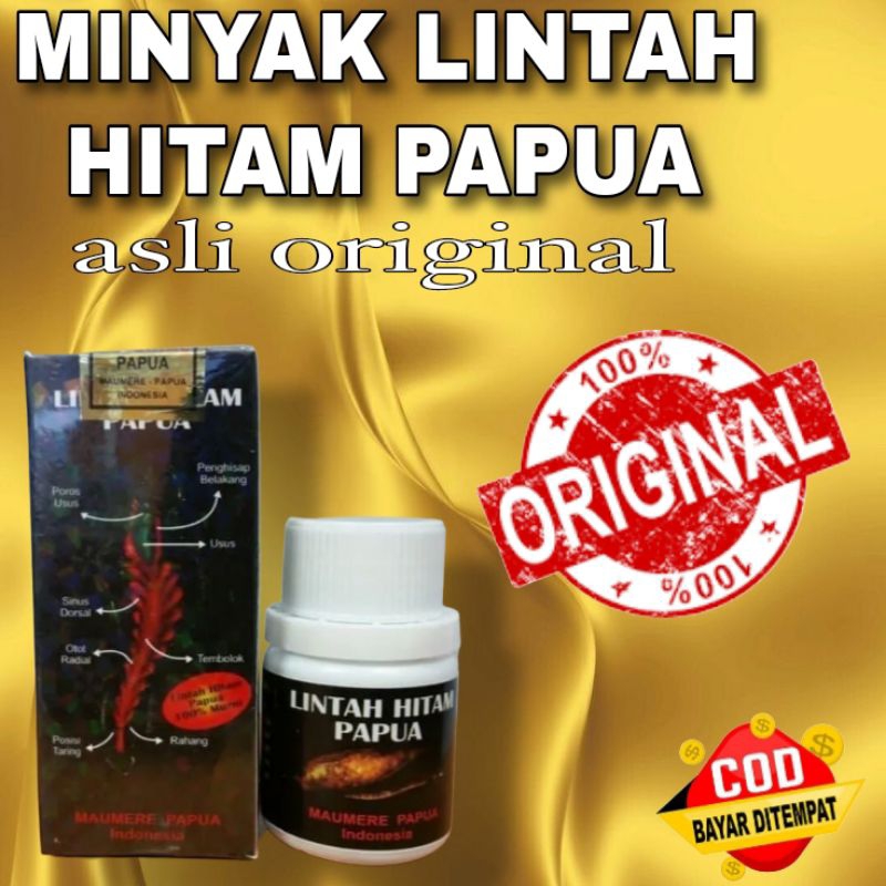 Minyak Lintah Hitam Papua Asli Original.