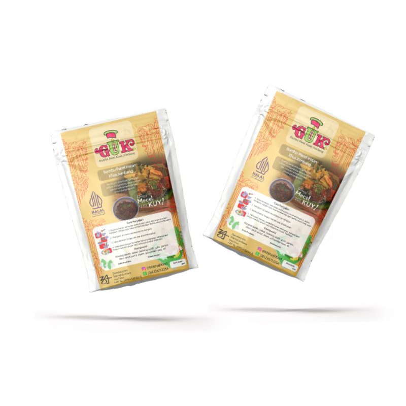 

Pecel Guk (Bumbu/Sambal Pecel 100% Kacang Asli)