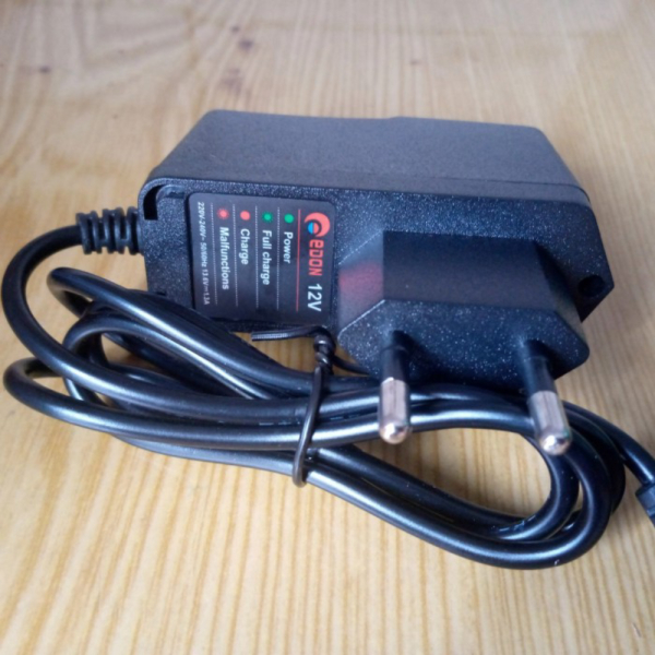Baterai bor cordless edon 12V charger adaptor edon - Charger Berkualitas