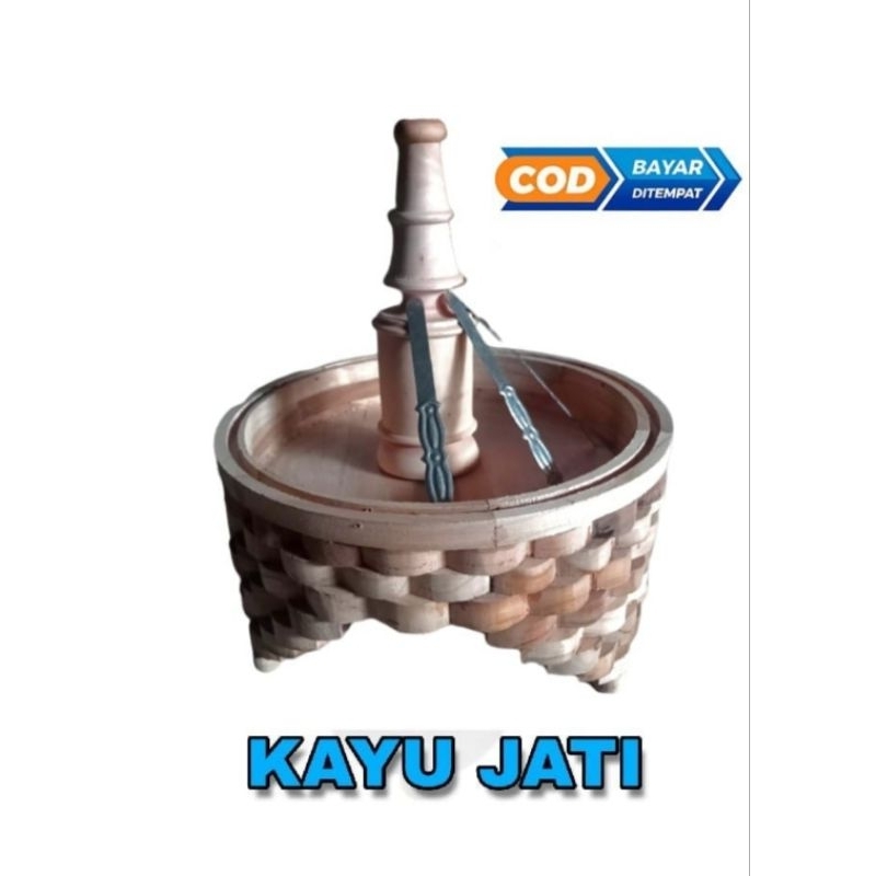 TEBOK HOLOPET PLECI KAYU JATI | SIZE 23