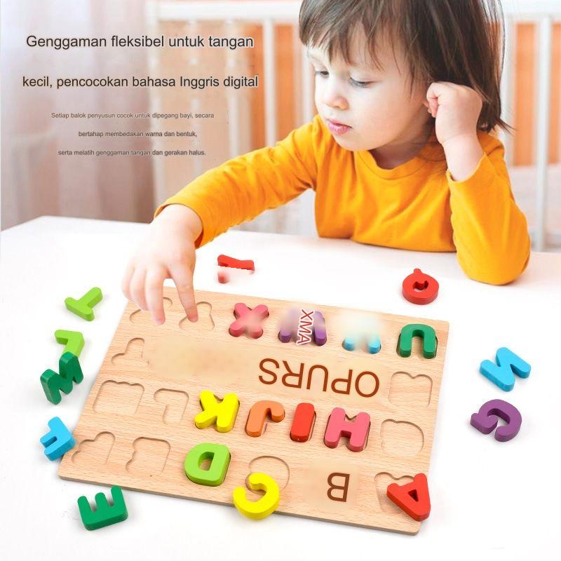 Puzzle Kayu/Mainan Pendidikan Anak-anak, Pencerah Pendidikan Dini/Puzzle Digital/Mainan Kayu Tiga Di