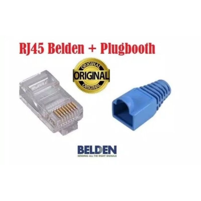 RJ45 CAT 5e BELDEN + PLUGBOOT