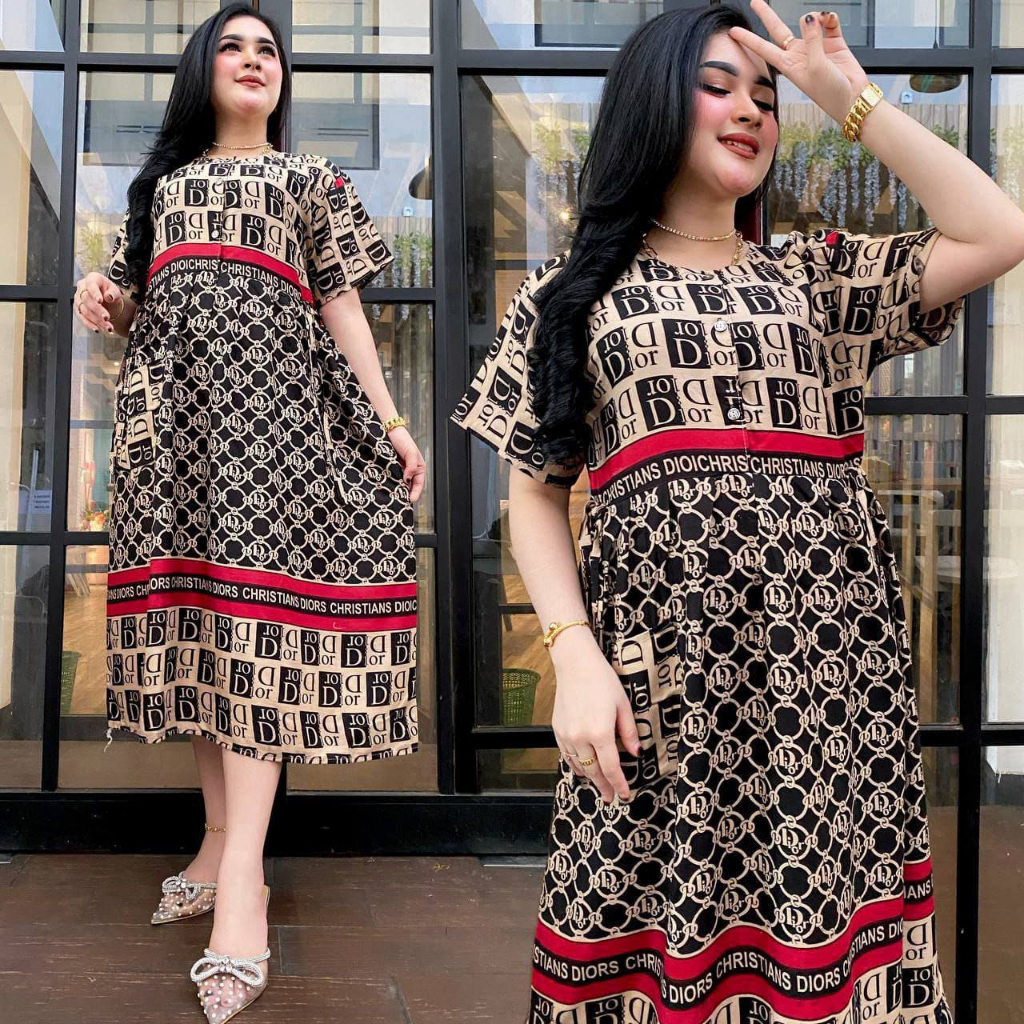 Promo Home dress Daster Kain santung rayon size XL kain rayon