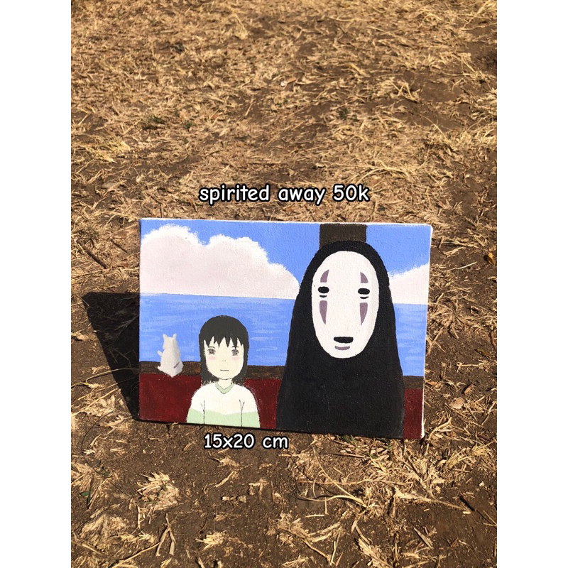 

lukisan Ghibli (spirited away) acrylic on canvas
