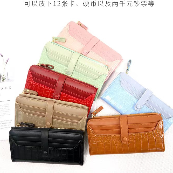 wallet wanita import fashion dompet wanita kulit leather croco az6050 terlaris best seller