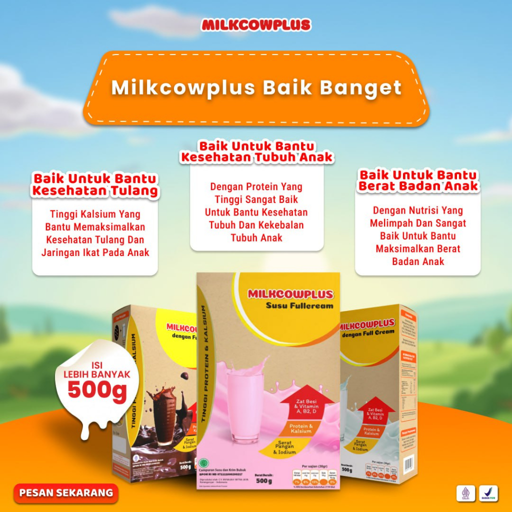 

MILKCOW OBAT PENGGEMUK BADAN 500g