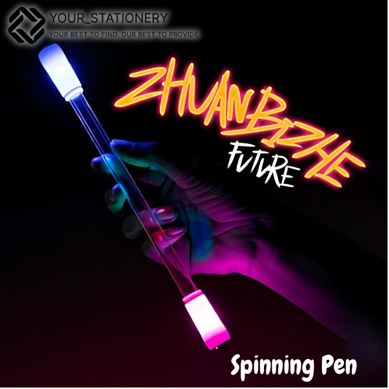 

[ Your_Stationery] Spinning pen/ Pen Pulpen Putar Bahan Plastik Dengan LED Cahaya Penghilang Stress/ Bukan Untuk Tulis