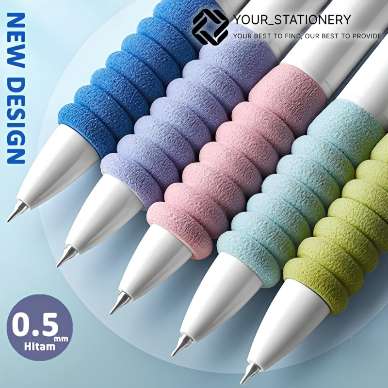 

[Your_Stationery] Pulpen/Gel Pen Empuk Motif Awan Tinta Hitam 0.5mm Nyaman Digunakan