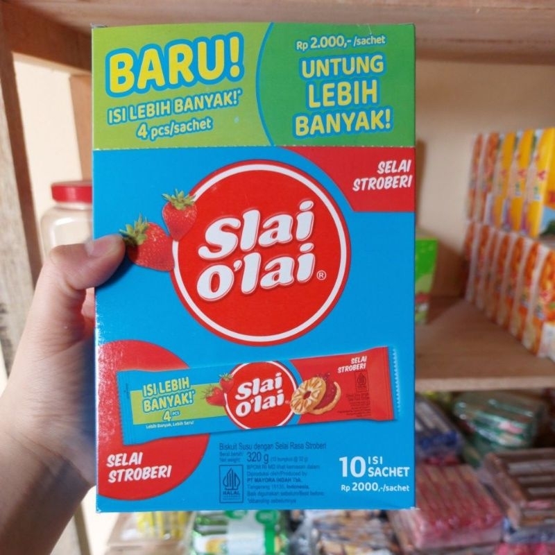 

Slai Olay Stroberi 1 kotak isi 10 pcs