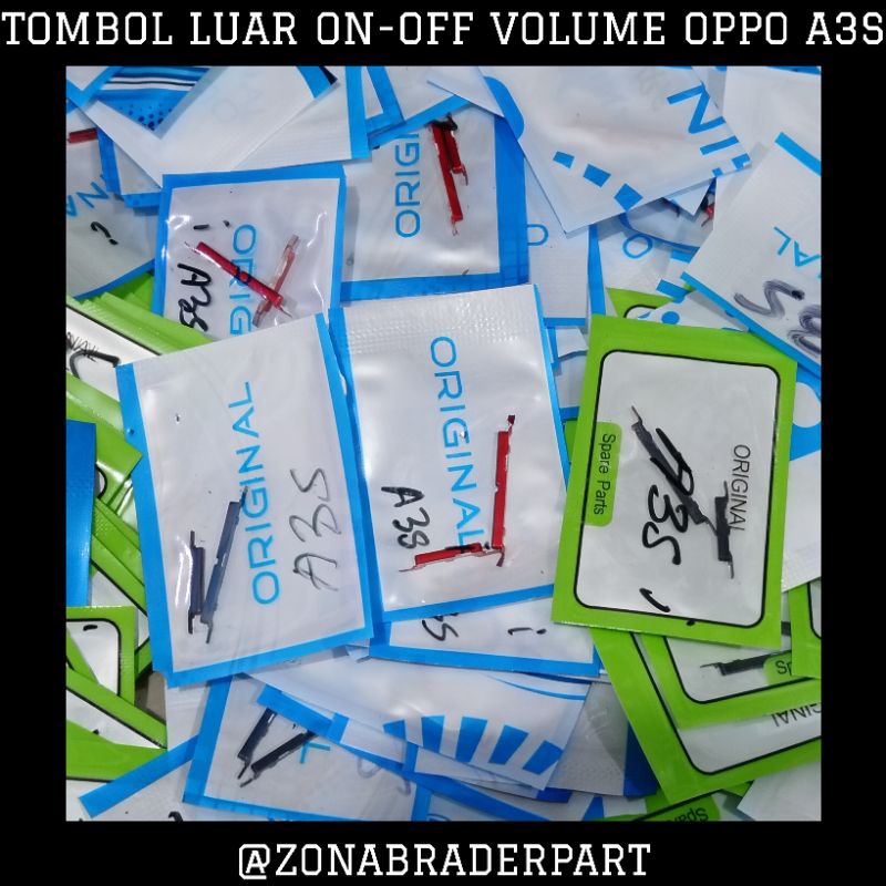 TOMBOL LUAR ON-OFF VOLUME OPPO A3S 2018 / A3S 2019