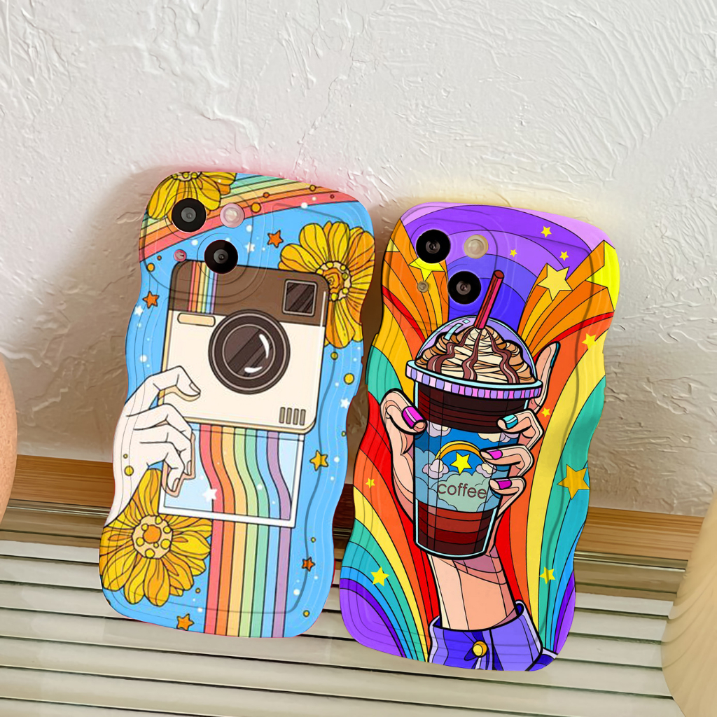 GL05 CASING CASE GELOMBANG COCOK UNTUK 0PPO A3S A31 A52 A92 A5 2020 A9 2020 A53 F9 A7 A11K A5S REALM