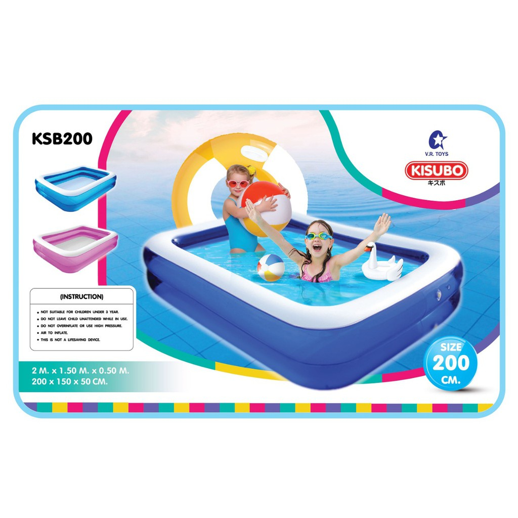 KOLAM RENANG ANAK KISUBO 2 METER / KOLAM ANAK KISUBO 2M / KOLAM ANAK 155 CM / KOLAM RENANG ANAK 200