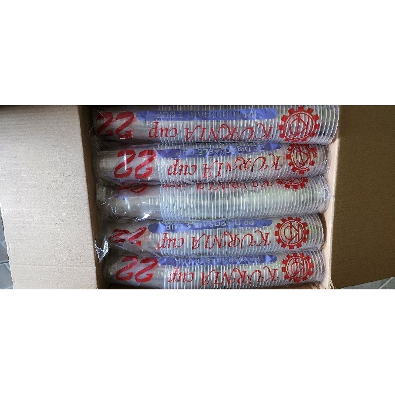

2Xbtygneal Sakha Snack ) Gelas Cup Minum Plastik 22 Oz Kurnia Cup 1 Slop Isi 50 Pcs