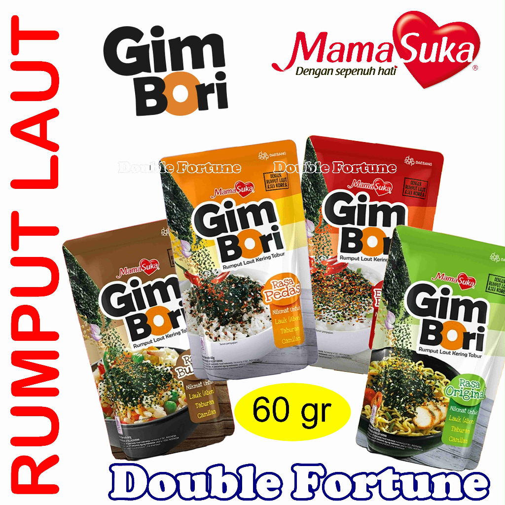 

GIM BORI RUMPUT LAUT KERING TABUR POUCH 60gr MAMASUKA