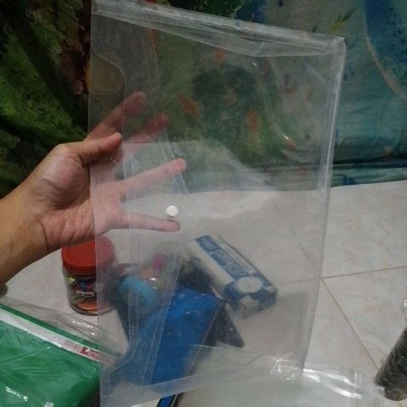 

Stofmap Kancing folio plastik bening map kancing folio