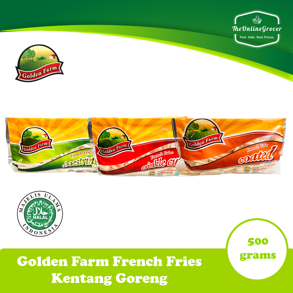 

Golden Farm French Fries - Kentang Goreng Beku 500gr