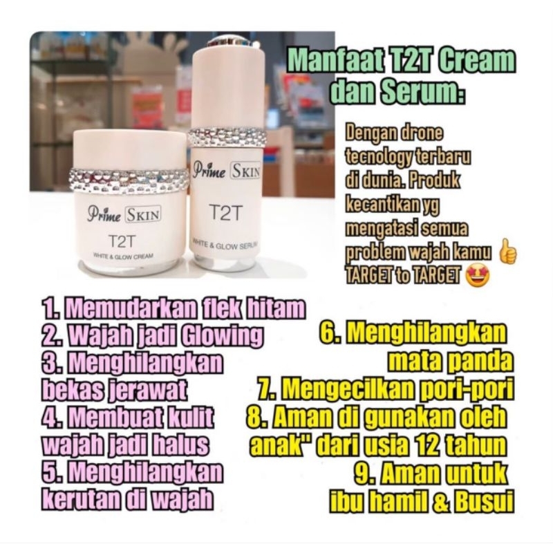 PRIMESKIN T2T CREAM DAN SERUM