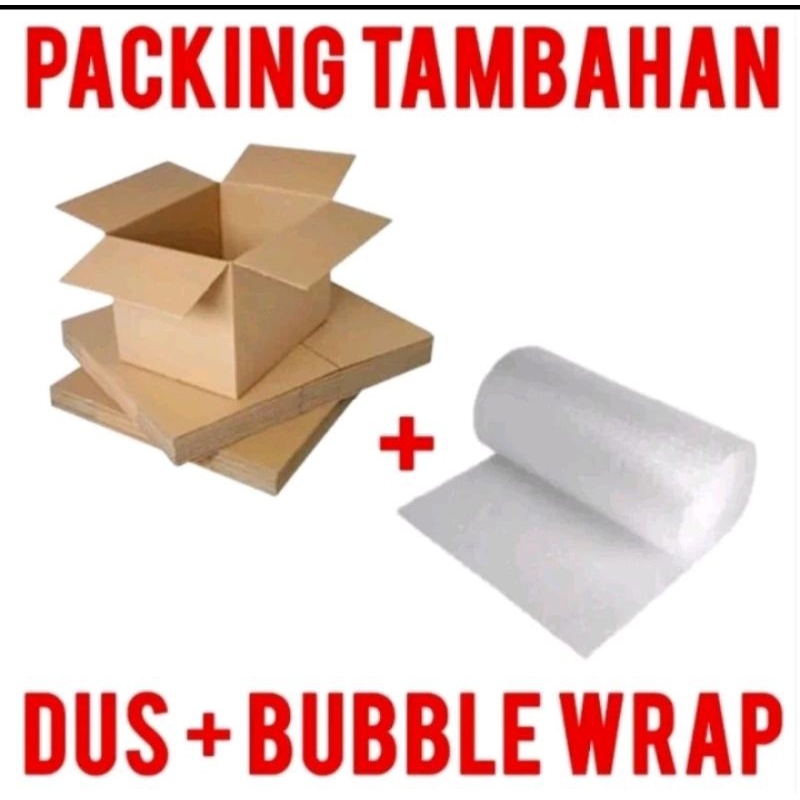 

BUBLEWRAP+kardus (tambahan paking)