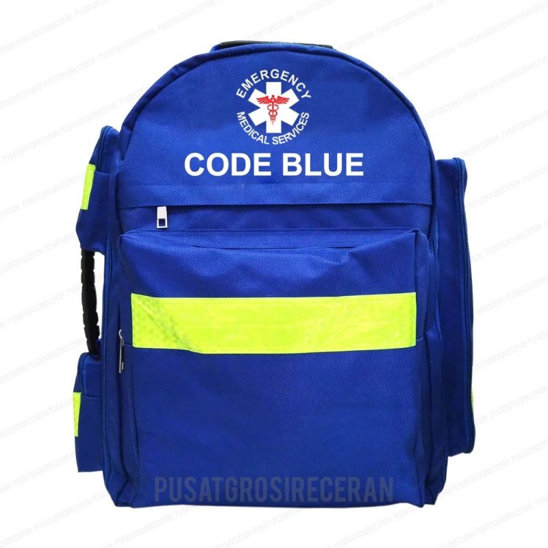 CODE BLUE Tas Medis Emergency Kit Perlengkapan Alat Medis P3K SAR Perawat Bidan